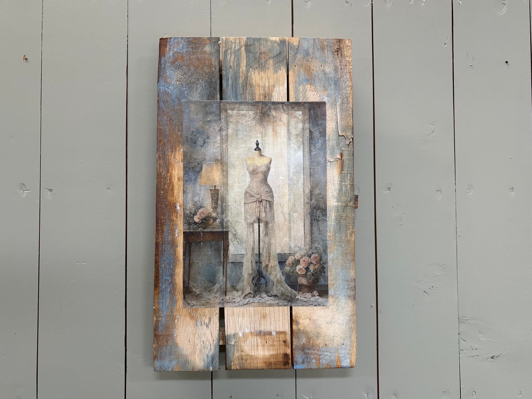Rustic Dress Form Wall Decor