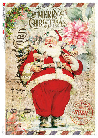 Paper Designs Christmas | Santa Postcard