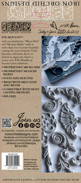 DAINTY FLOURISHES 6×10 DECOR MOULDS