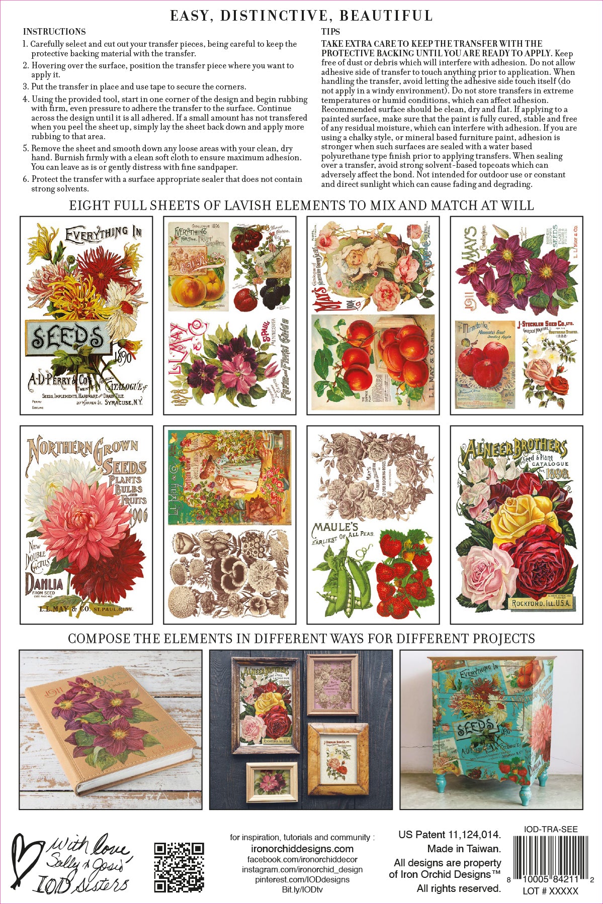 SEED CATALOGUE 8x12 Transfer Pad