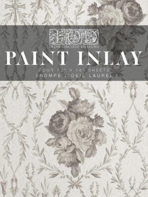 TROMPE L’OEIL LAUREL IOD Paint Inlay 12x16 Pad