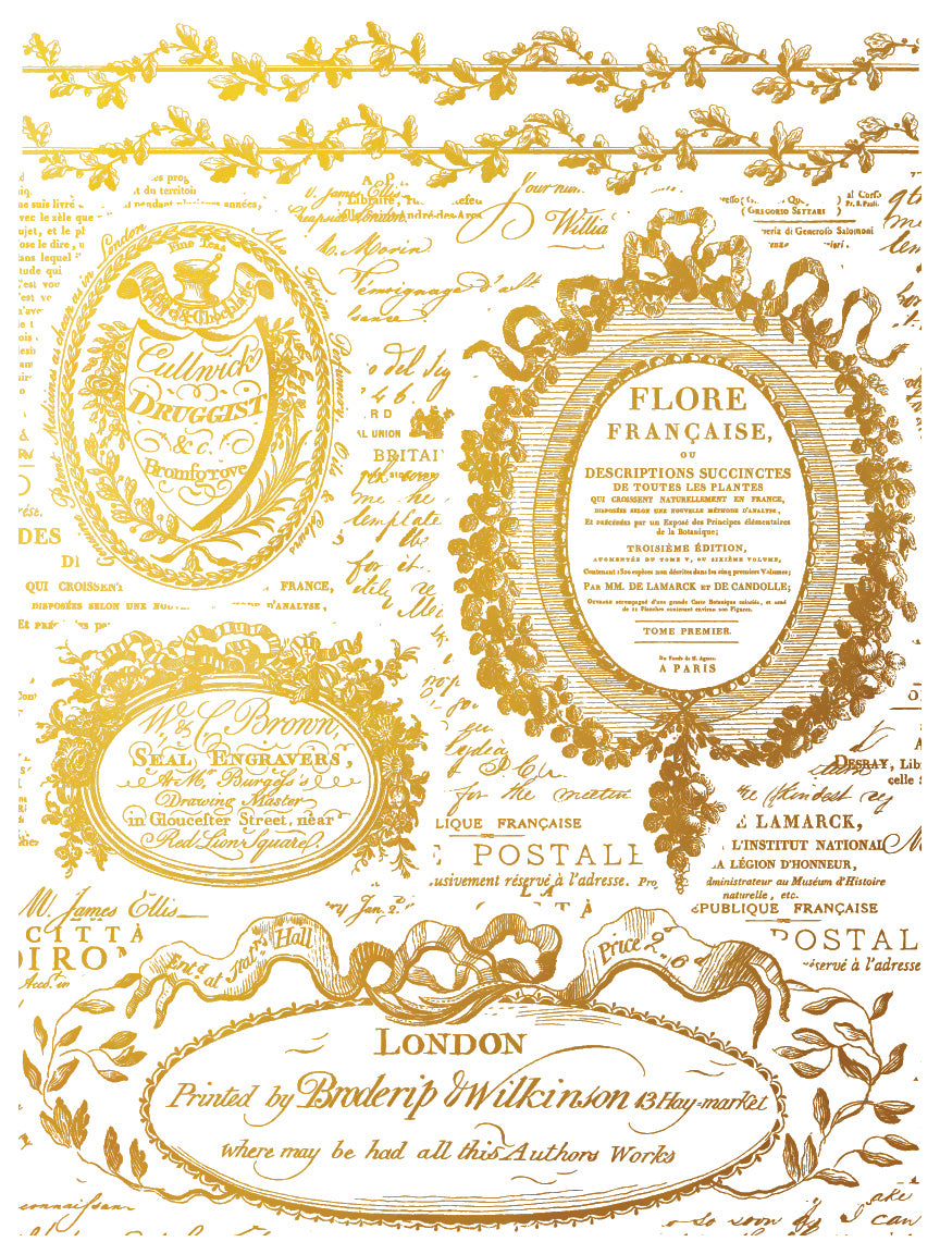 ETIQUETTES IOD FOIL TRANSFER 12X16 PAD™