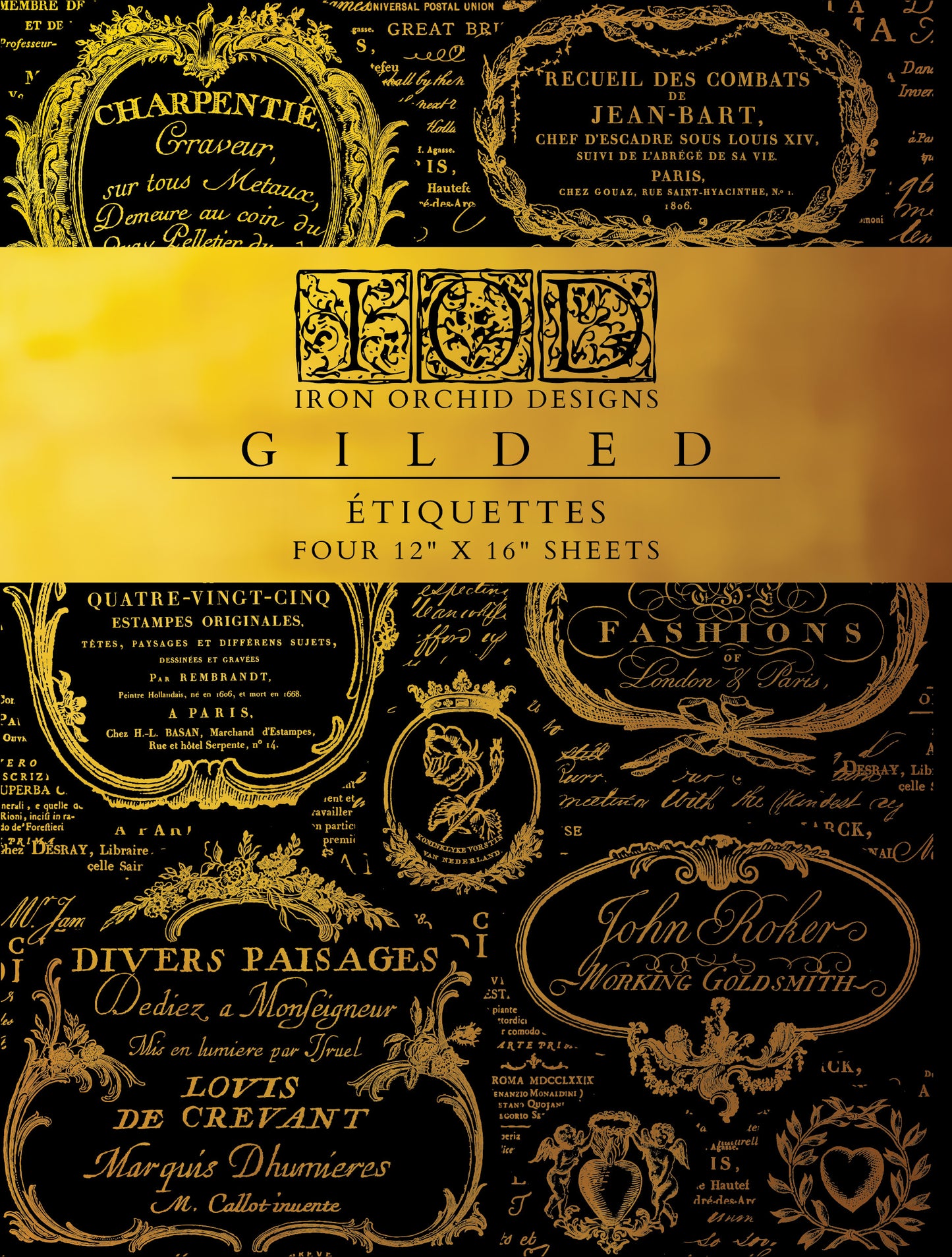 ETIQUETTES IOD FOIL TRANSFER 12X16 PAD™