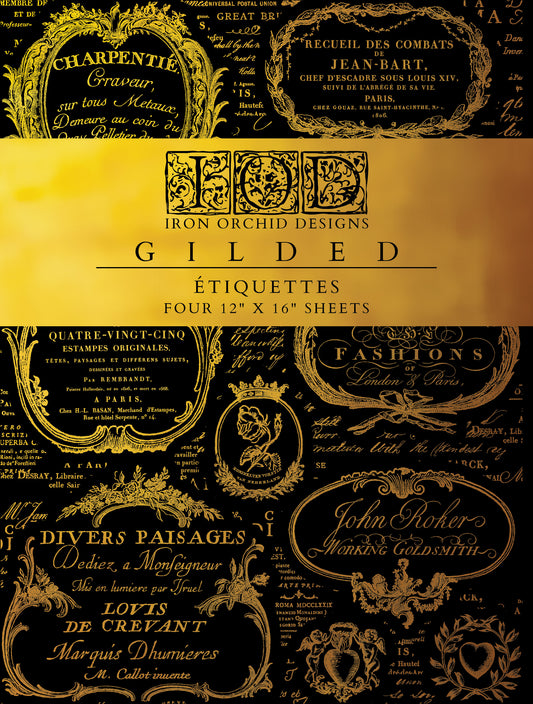 ETIQUETTES IOD FOIL TRANSFER 12X16 PAD™