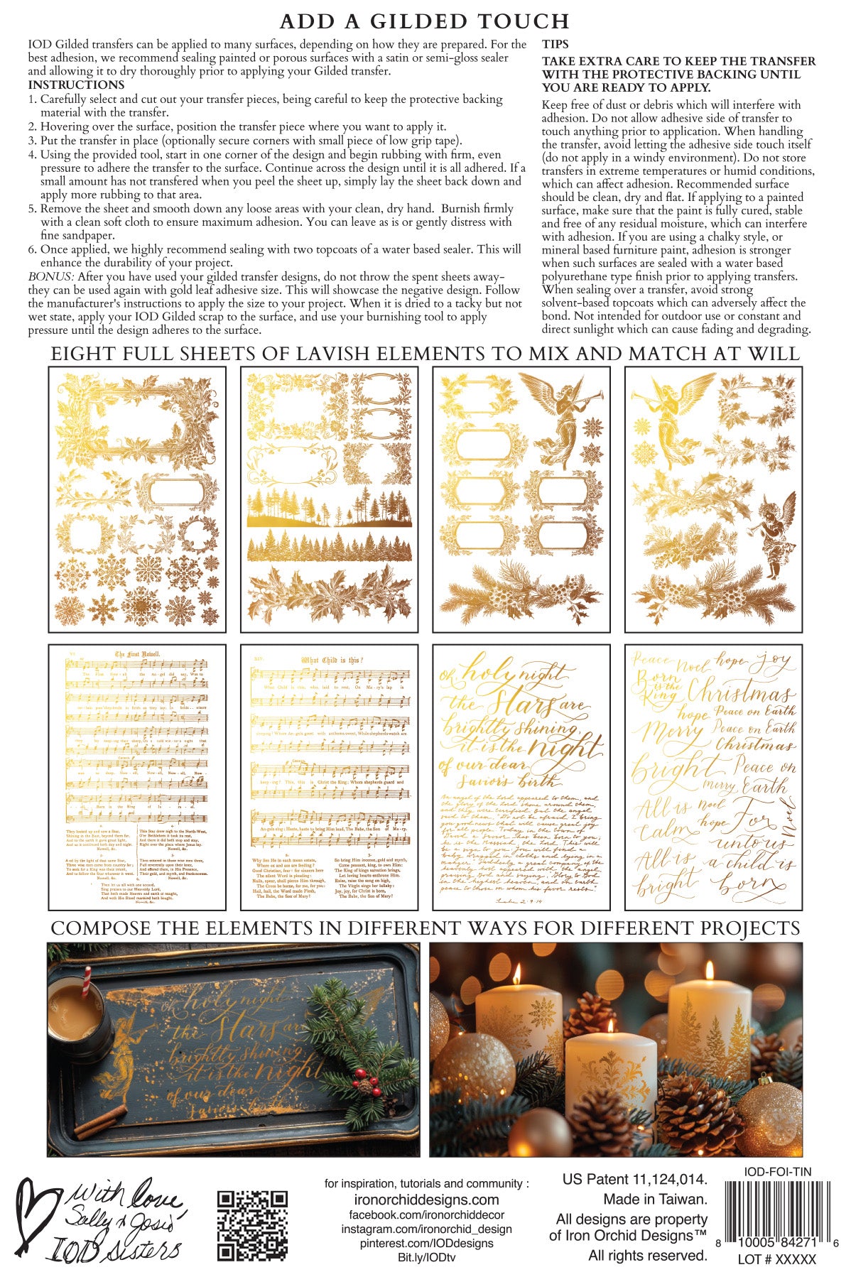TINSEL IOD FOIL TRANSFER 8X12 PAD™