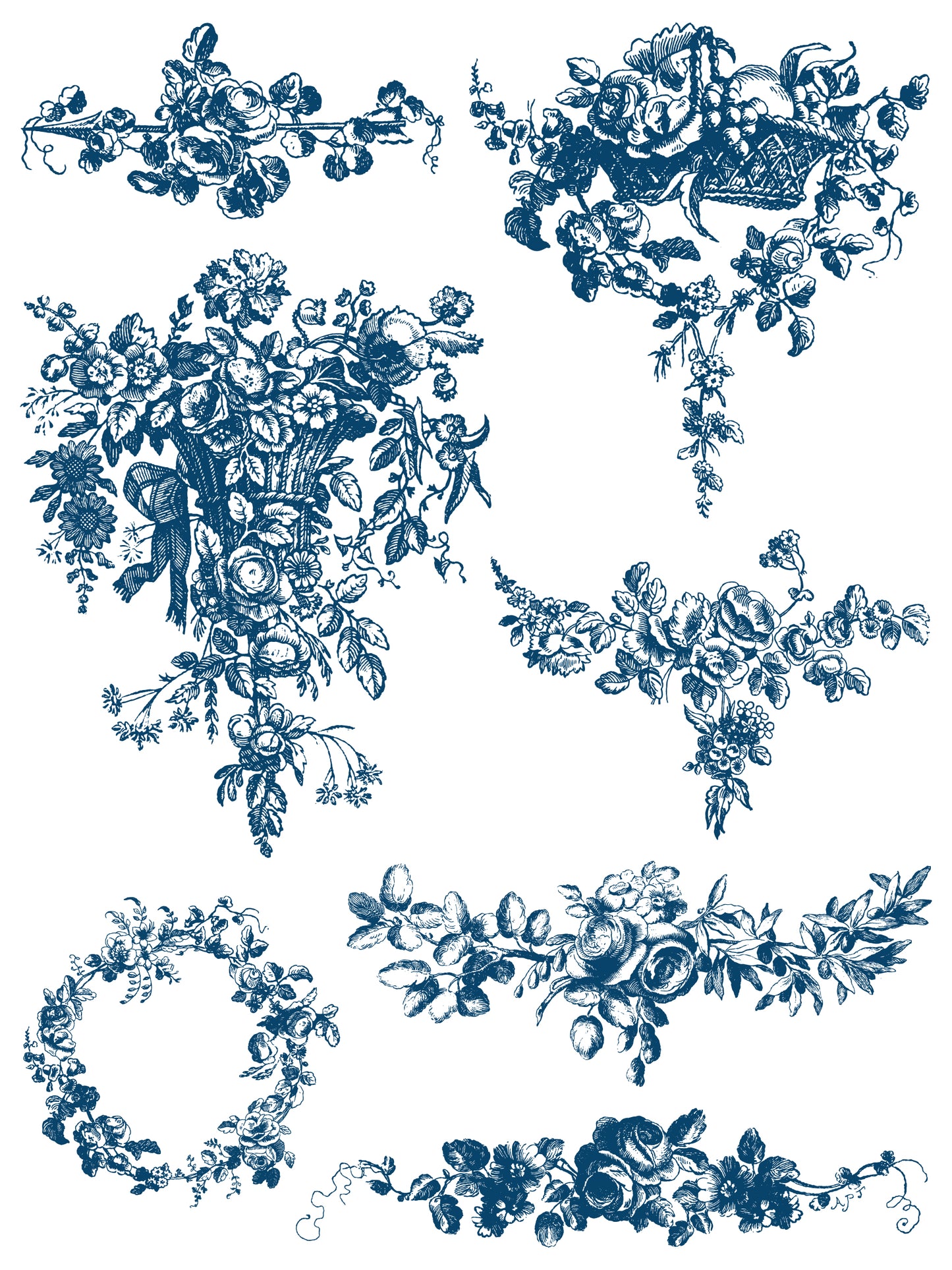 DELFT TRADITIONS AZURE IOD PAINT INLAY 12X16 PAD™