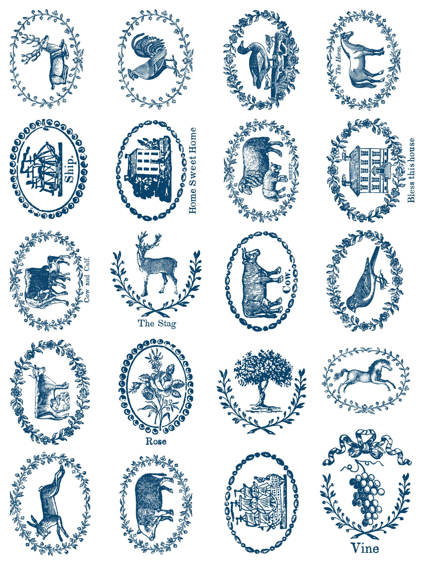 DELFT TRADITIONS AZURE IOD PAINT INLAY 12X16 PAD™