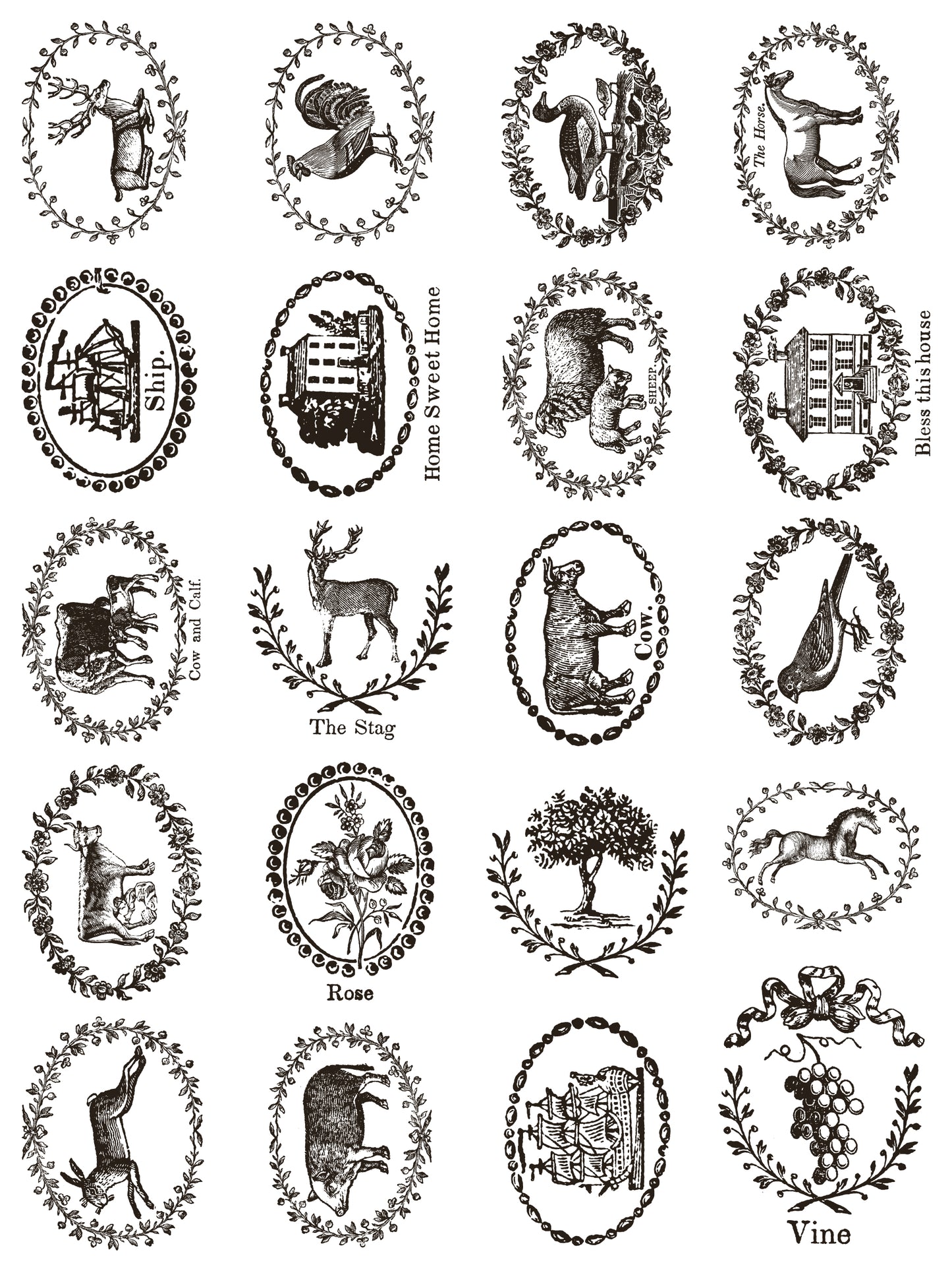 DELFT TRADITIONS NOIR IOD PAINT INLAY 12X16 PAD™