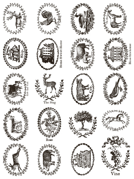 DELFT TRADITIONS NOIR IOD PAINT INLAY 12X16 PAD™