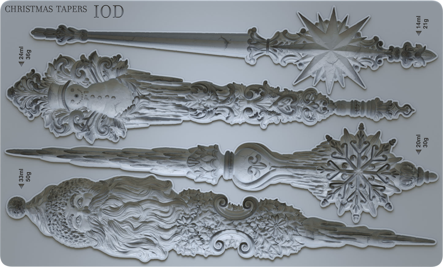 CHRISTMAS TAPERS 6X10 IOD MOULD™