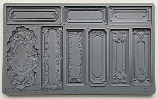 Conservatory Labels 6x10 IOD Mould
