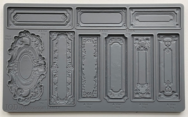 Conservatory Labels 6x10 IOD Mould