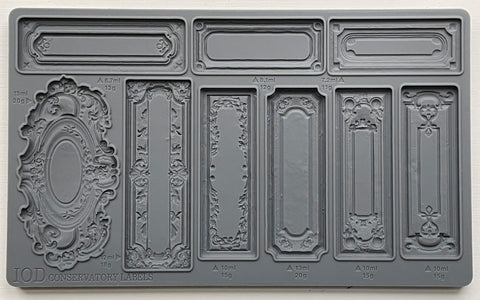 Conservatory Labels 6x10 IOD Mould