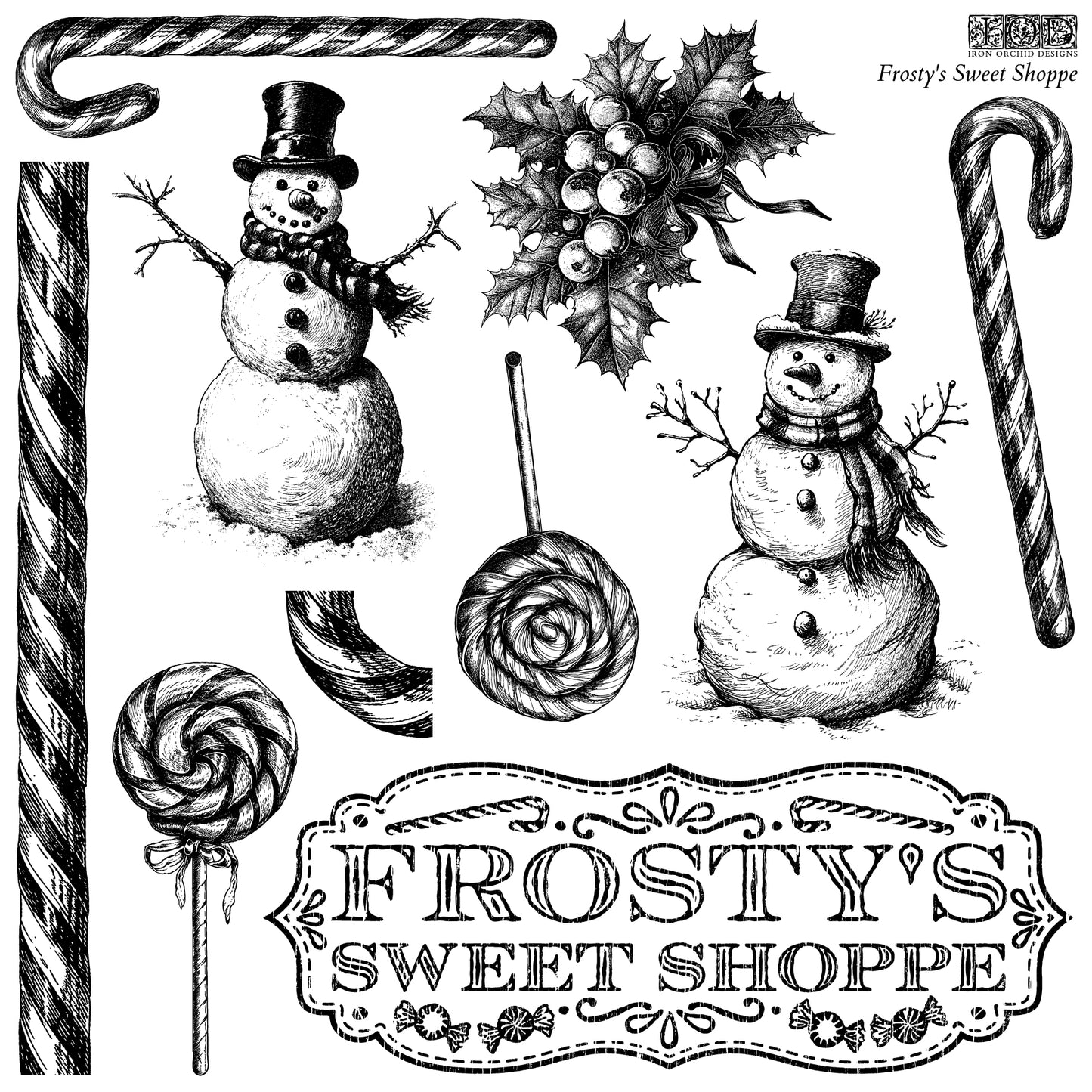 FROSTY'S SWEET SHOPPE 12X12 IOD STAMP™