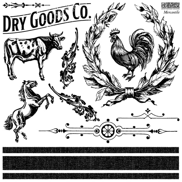 Mercantile 12x12 IOD Stamp