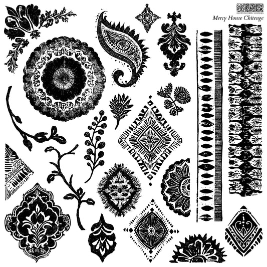 Mercy House Chitenge 12x12 IOD Stamp™