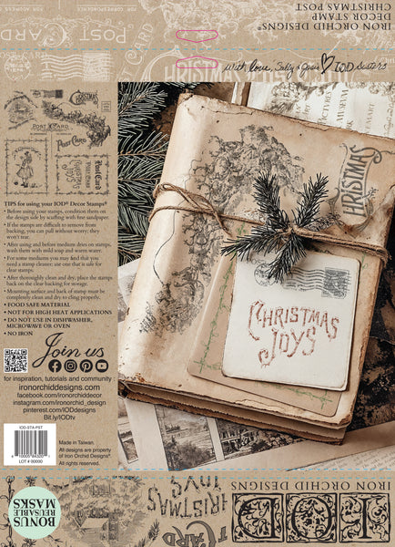 Christmas Post 12x12 IOD Stamp™