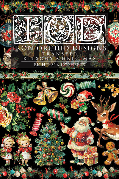 KITSCHY CHRISTMAS IOD TRANSFER 8X12 PAD™