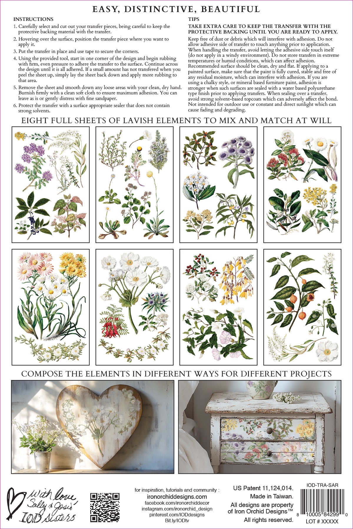 Sarah Featon’s Botanicals IOD Transfer 8x12 Pad™