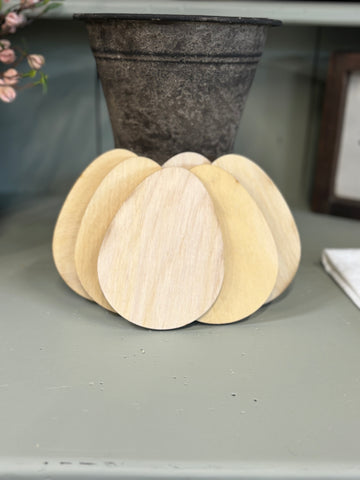 Egg Shaped Wooden Blank