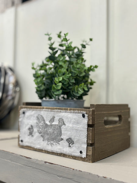 Small Embellished Crate