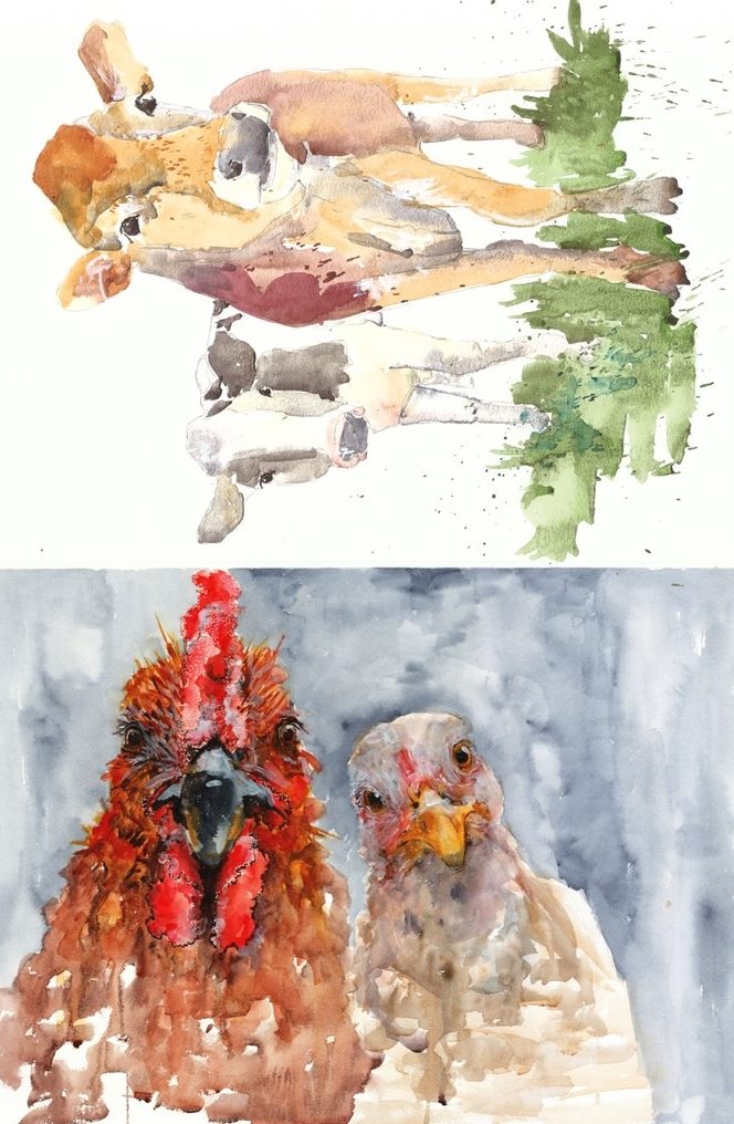 Roycycled Farm Animals Decoupage Paper