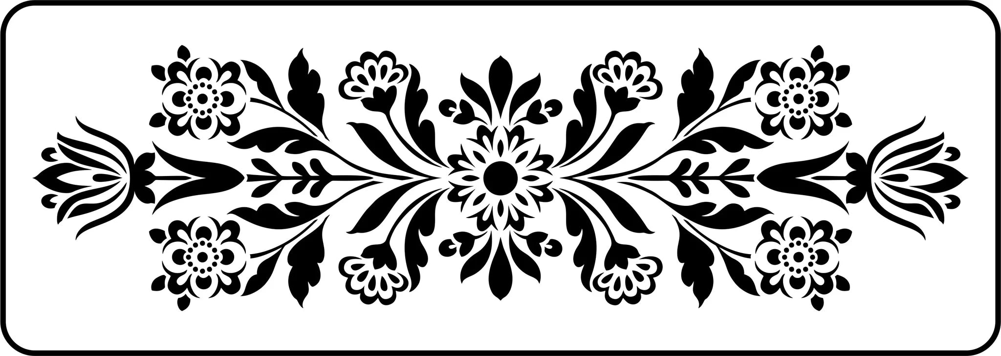 Folk Floral Swag | JRV Stencils
