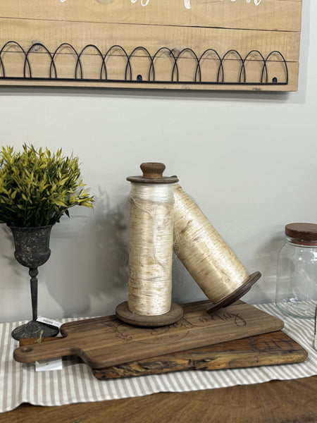 Vintage Wooden Spool w/ Thread