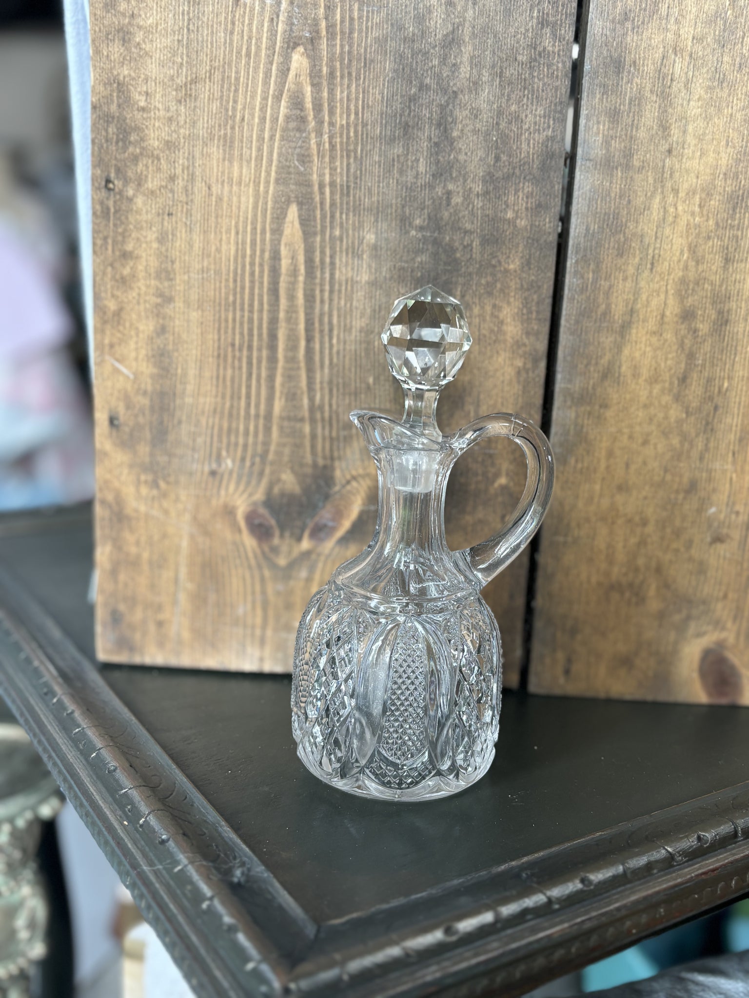 Vintage Cut Glass Decanter