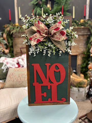 Noel 3D Embellished Wooden Sign
