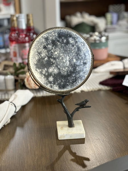 Vintage Mirror with Marble Stand