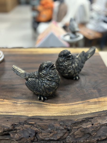 (Set of 2) Bronzed Birds