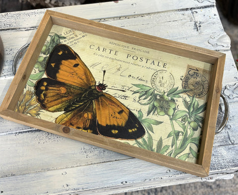 Upcycled Decorative Butterfly Tray