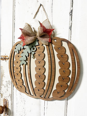 Sweater Pumpkin Door Hanger