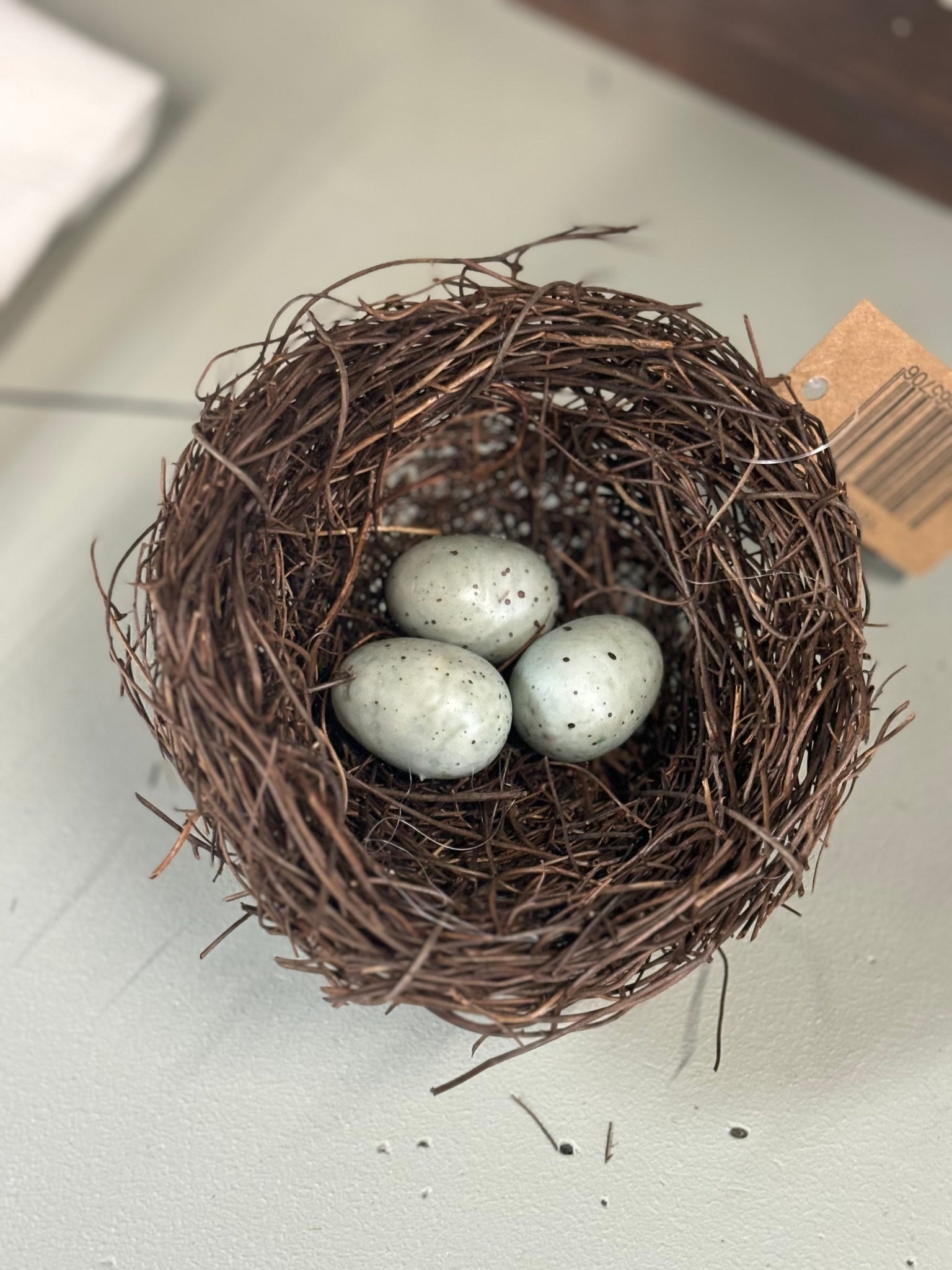 Birds Nest w/ 3 Eggs