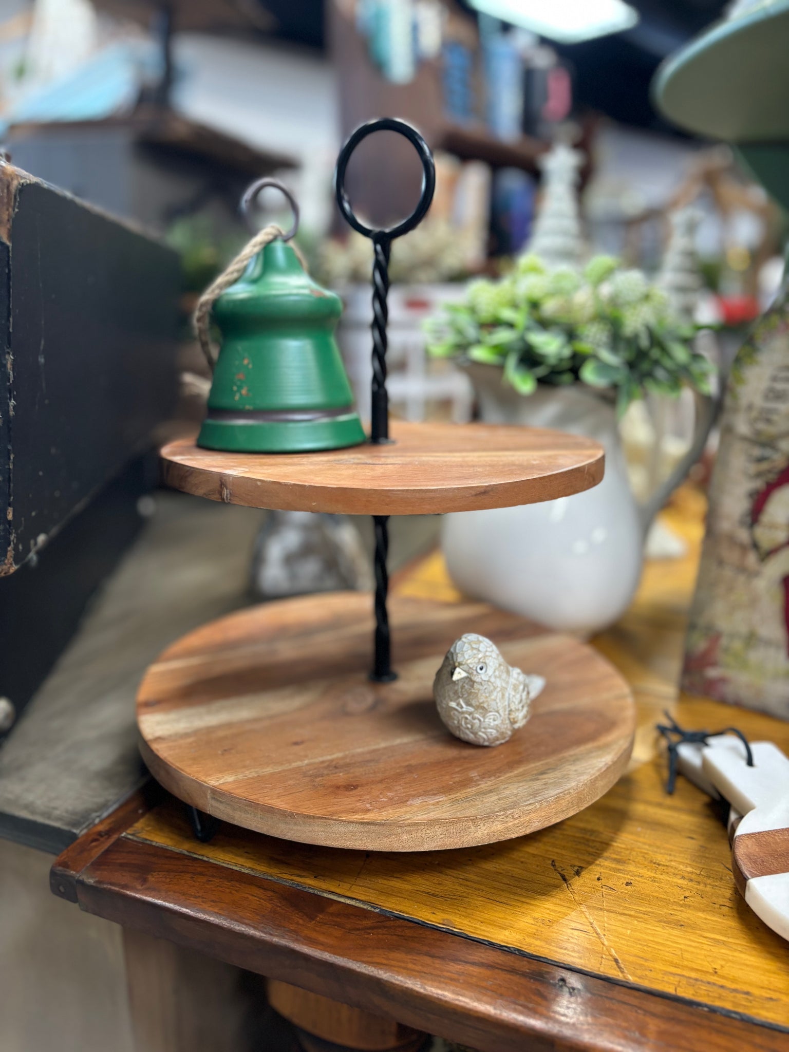 Natural Tiered Tray