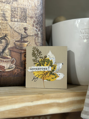Wooden Painted Decor Block
