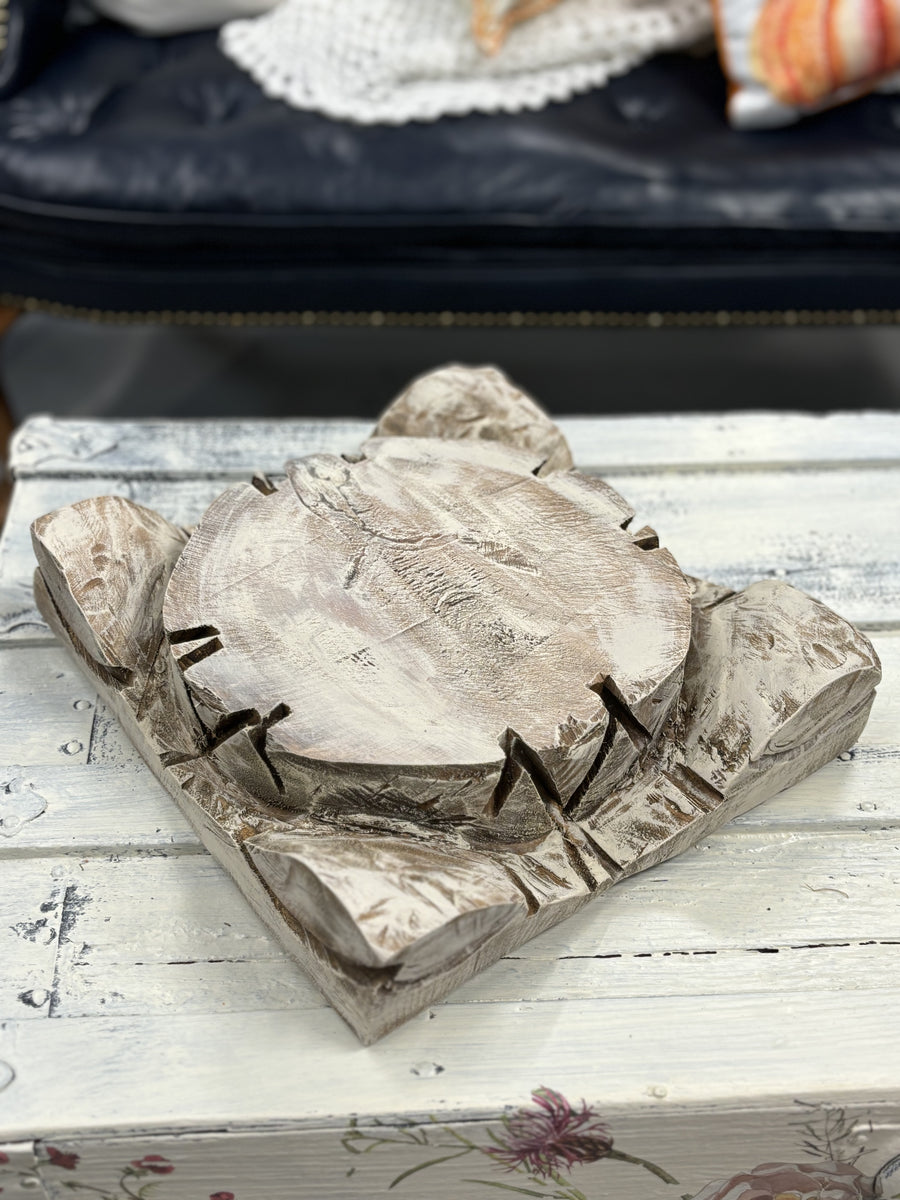 Rustic Whitewashed Riser – Ruth & Ruby