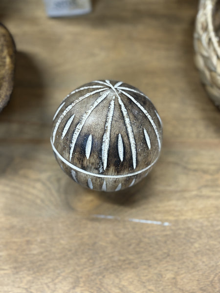 Wooden Decorative Balls | Natural Finish