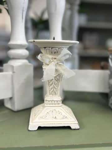 Cottage Candle Holder w/ Bow