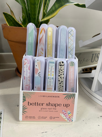 Lemon Lavender Glass Nail Files