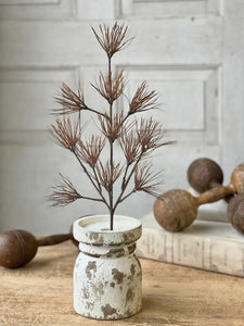 19" Tussock Grass Spray | Umber