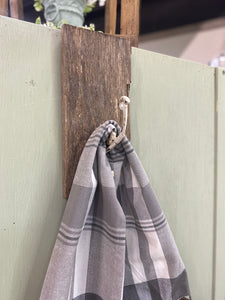 Rustic towel hanger