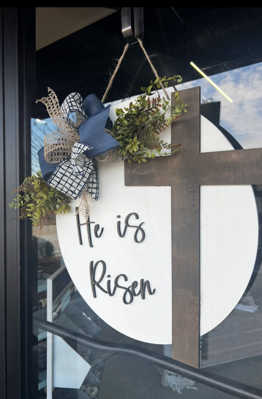 He is Risen Door Hanger | unfinished