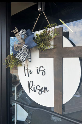 He is Risen Door Hanger | unfinished
