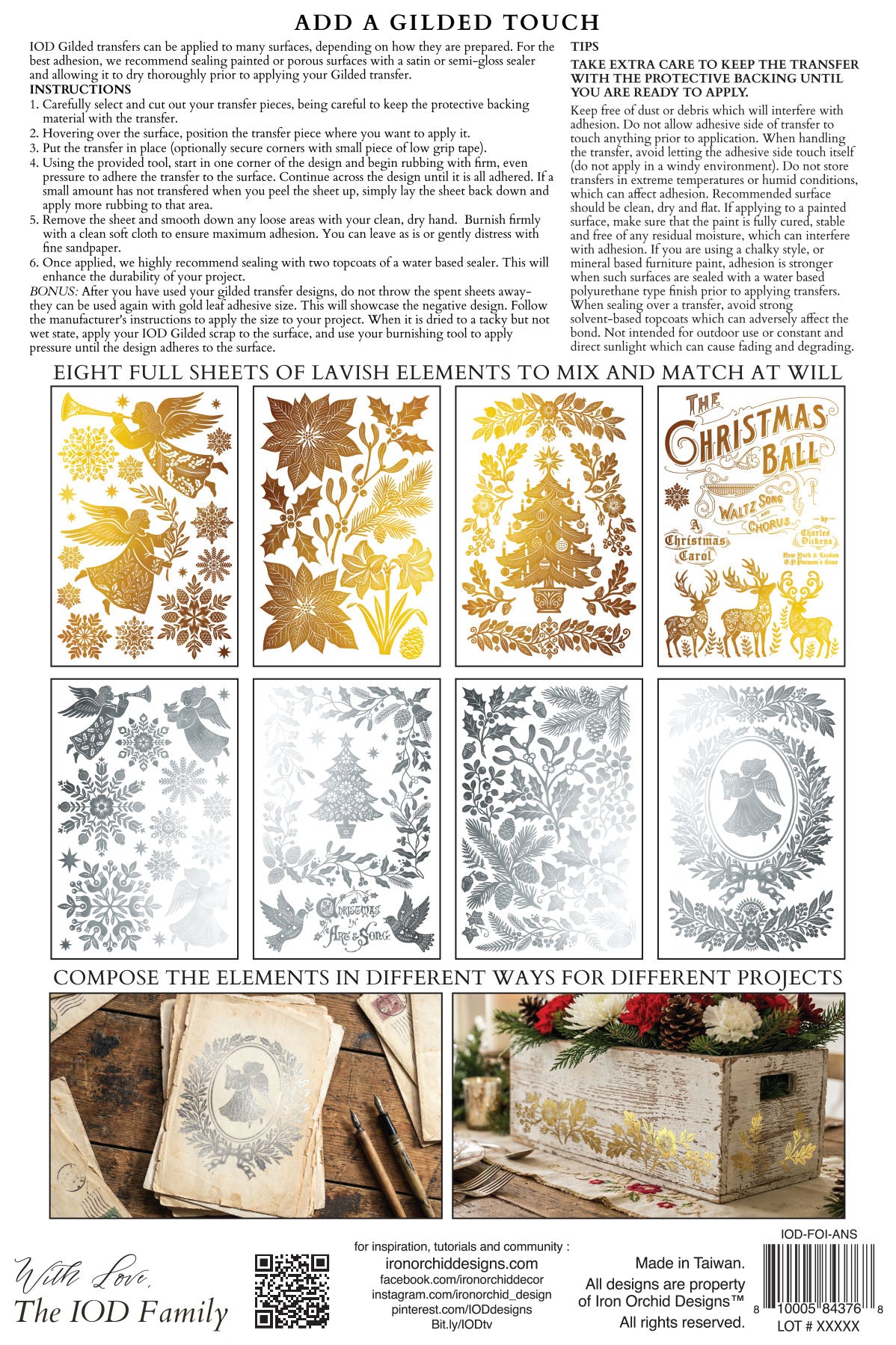 Angels Sing IOD Foil Transfer 8x12 Pad™