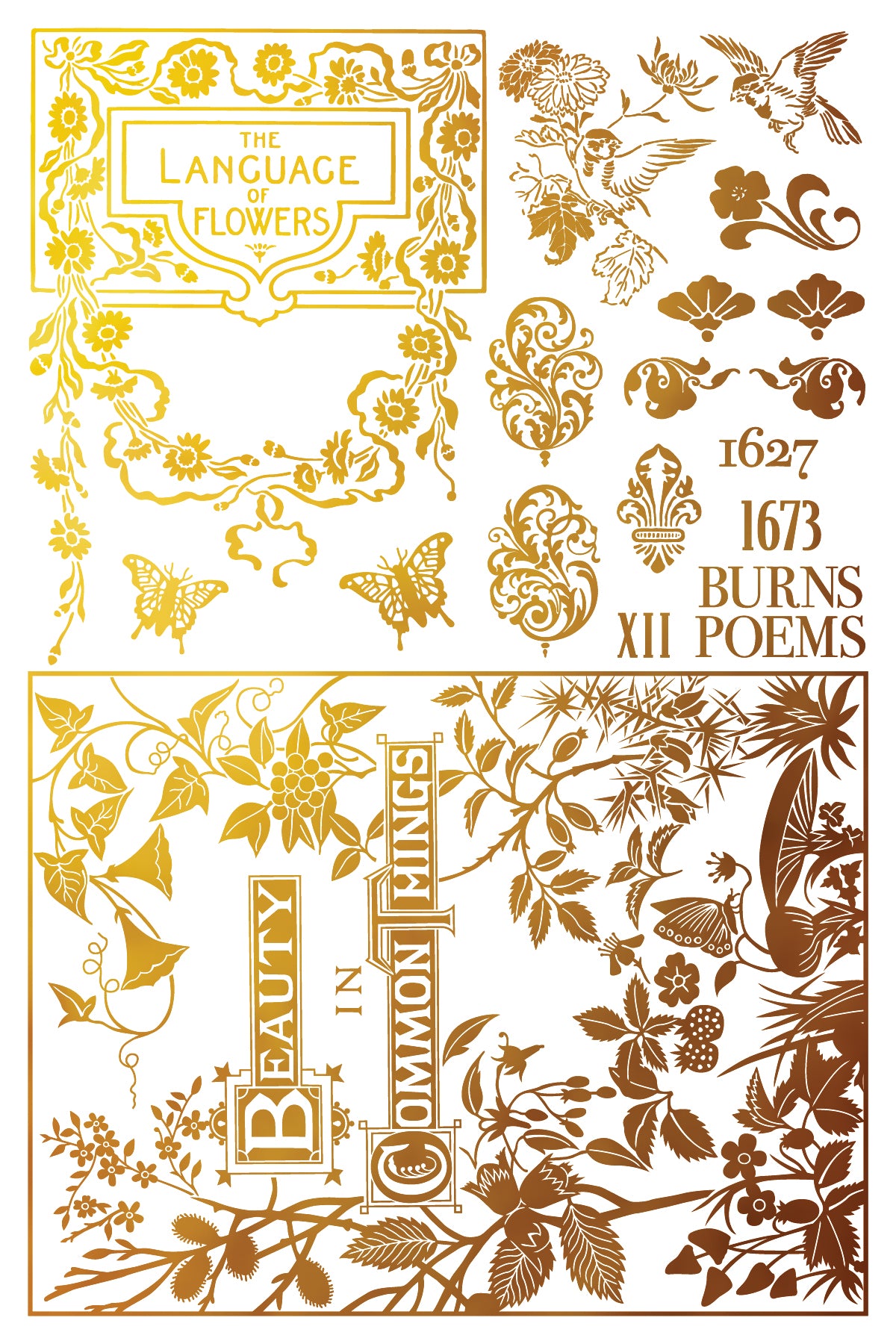 Athenæum IOD Transfer | 8 Pages | 8” x 12” | Gold & Silver