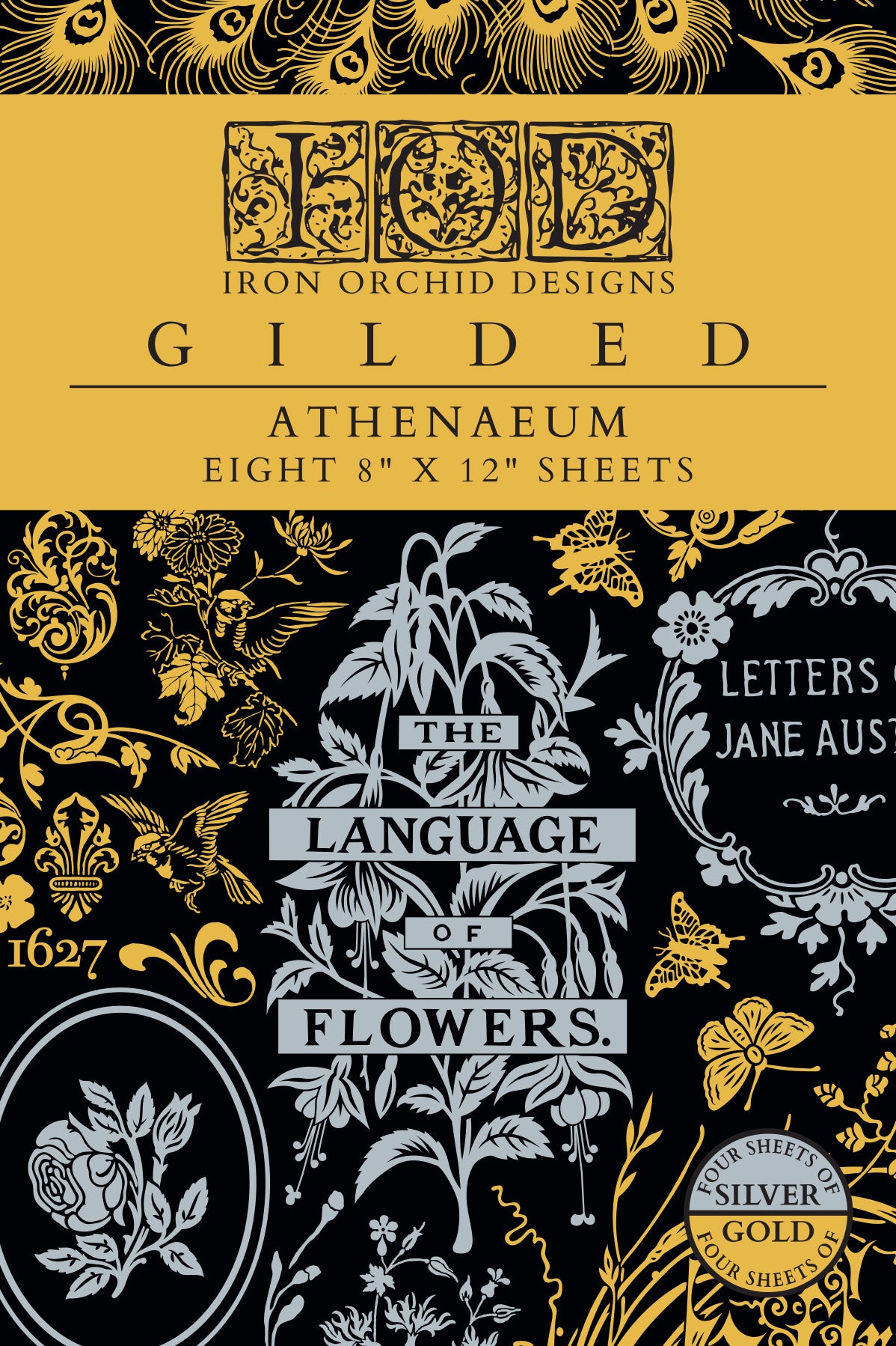 Athenæum IOD Transfer | 8 Pages | 8” x 12” | Gold & Silver