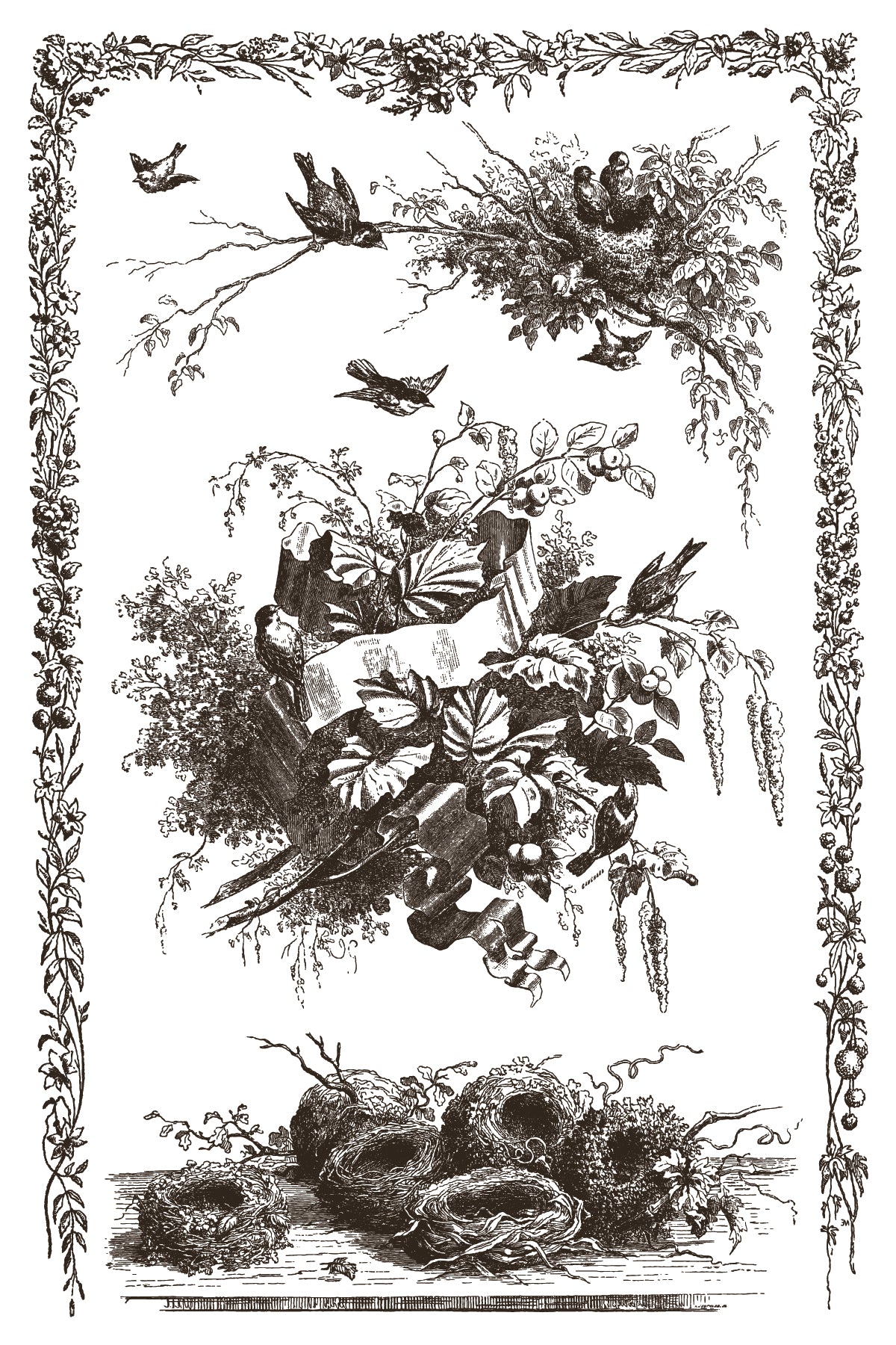 Little Lark IOD Paint Inlay | 8 Pages | 8” x 12” |