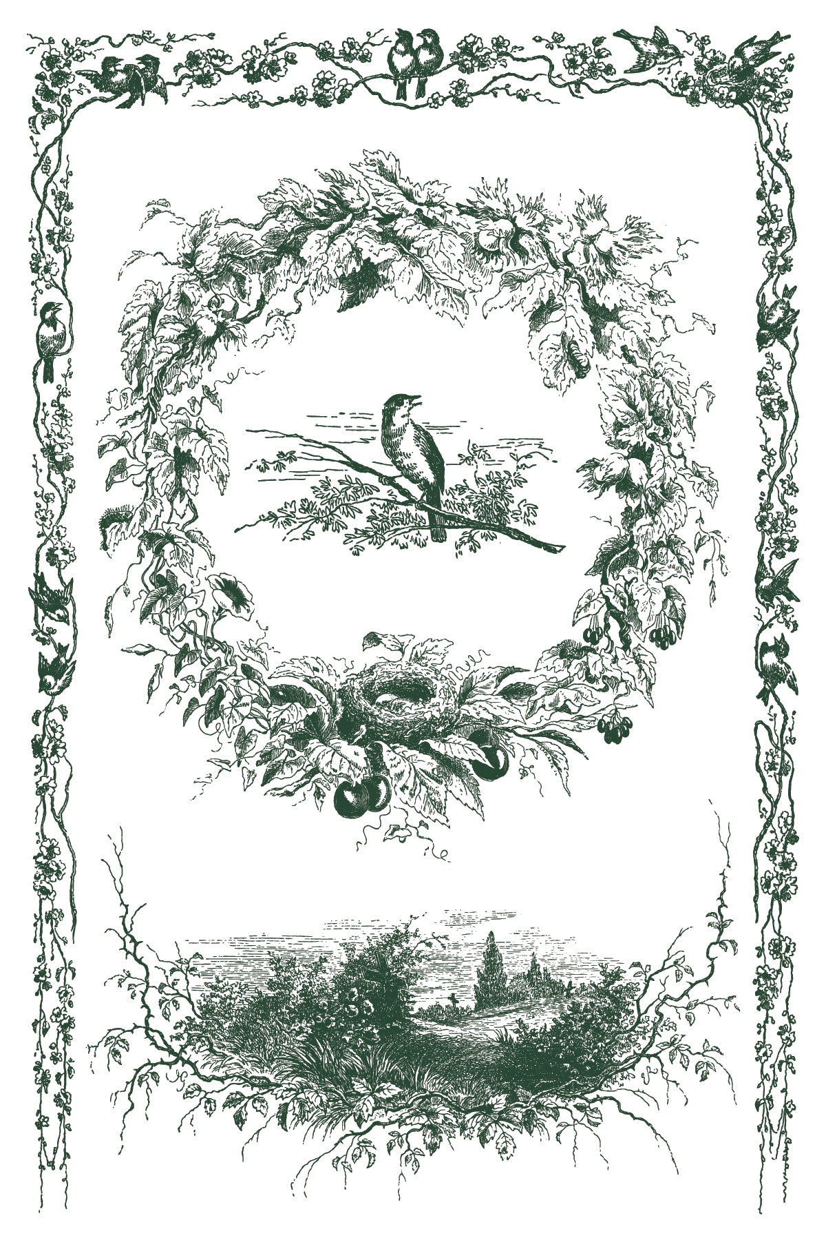 Little Lark IOD Paint Inlay | 8 Pages | 8” x 12” |